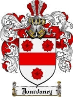 Jourdaney coat of arms family crest download