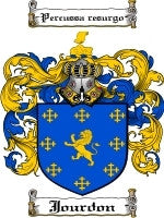 Jourdon coat of arms family crest download