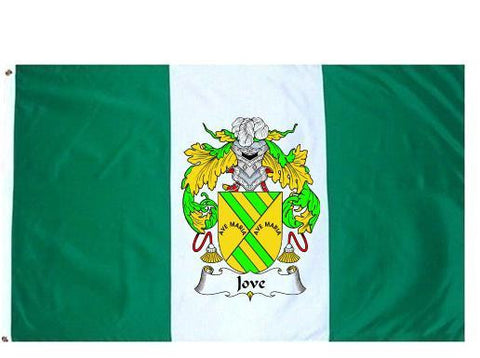 Jove family crest coat of arms flag