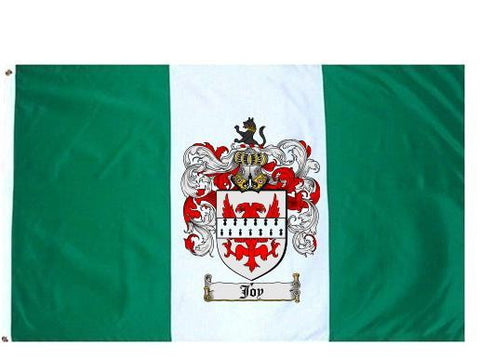 Joy family crest coat of arms flag