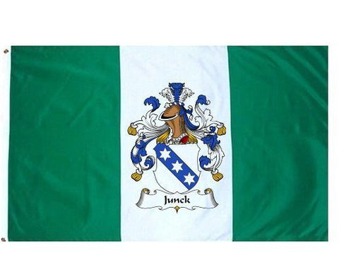 Junck family crest coat of arms flag