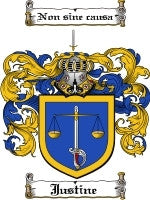 Justine coat of arms family crest download