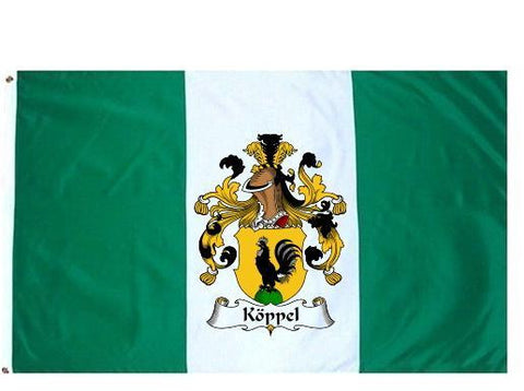Köppel family crest coat of arms flag