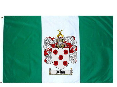Kahle family crest coat of arms flag