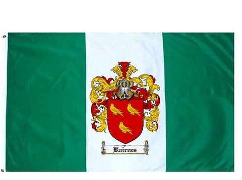Kairnes family crest coat of arms flag