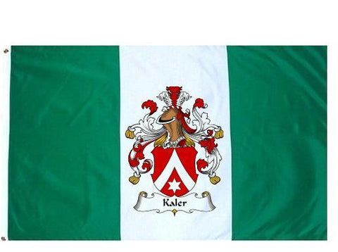 Kaler family crest coat of arms flag