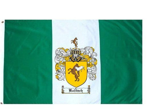 Kalitsch family crest coat of arms flag