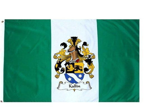 Kallin family crest coat of arms flag