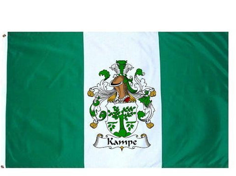 Kampe family crest coat of arms flag
