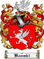 Kanski coat of arms family crest download