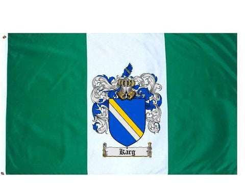 Karg family crest coat of arms flag