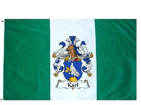 Karl family crest coat of arms flag