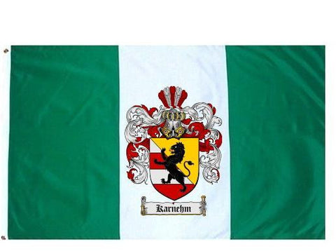 Karnehm family crest coat of arms flag