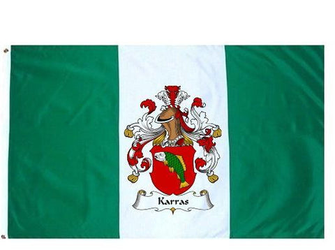 Karras family crest coat of arms flag