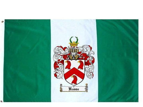 Kasse family crest coat of arms flag