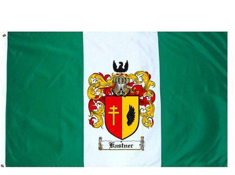 Kastner family crest coat of arms flag