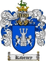 Kaveney coat of arms family crest download