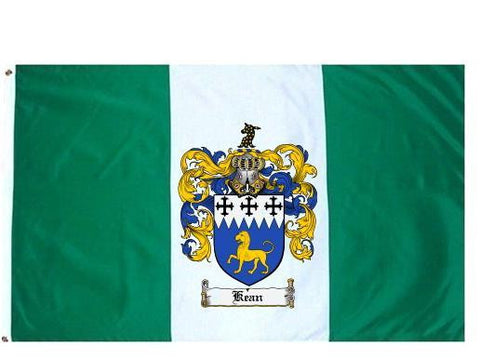 Kean family crest coat of arms flag