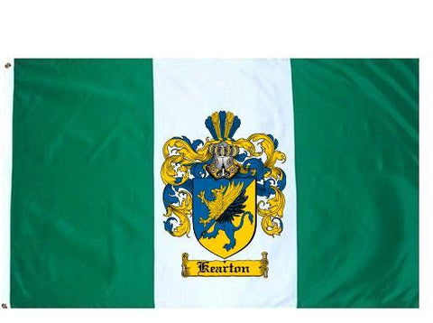 Kearton family crest coat of arms flag