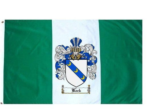 Keck family crest coat of arms flag