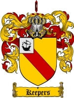 Keepers coat of arms family crest download