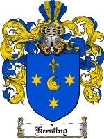 Keesling coat of arms family crest download
