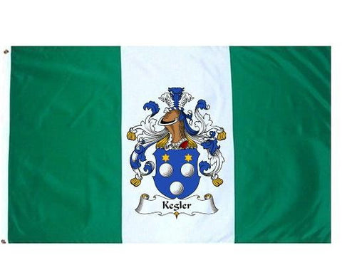 Kegler family crest coat of arms flag