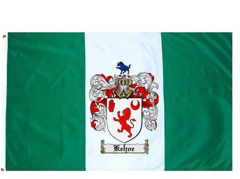 Kehoe family crest coat of arms flag