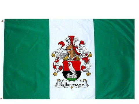 Kellermann family crest coat of arms flag