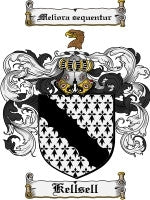 Kellsell coat of arms family crest download