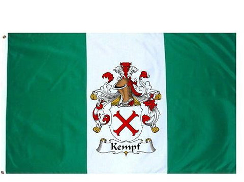 Kempf family crest coat of arms flag