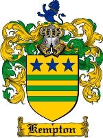 Kempton coat of arms family crest download