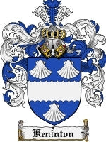 Keninton coat of arms family crest download