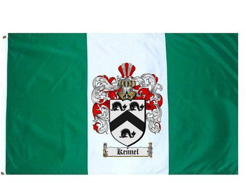 Kennel family crest coat of arms flag