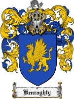 Kenraghty coat of arms family crest download