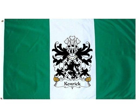 Kenrick family crest coat of arms flag