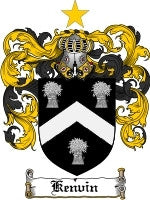 Kenvin coat of arms family crest download