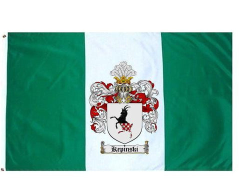 Kepinski family crest coat of arms flag