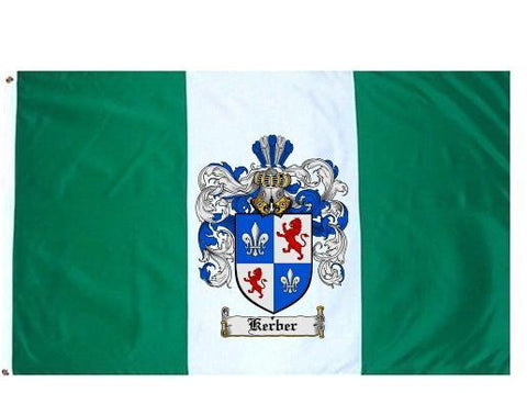 Kerber family crest coat of arms flag