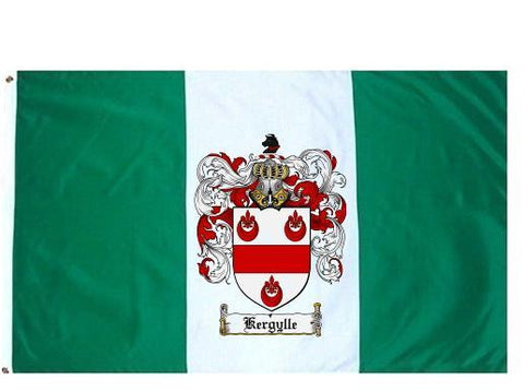 Kergylle family crest coat of arms flag