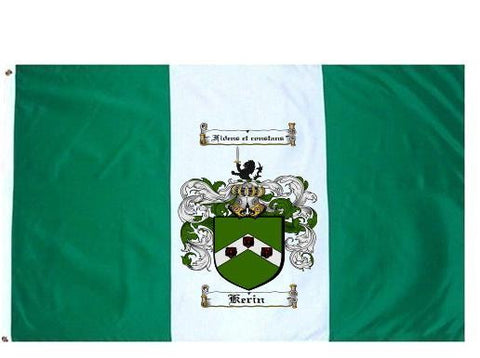 Kerin family crest coat of arms flag