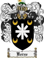 Kerne coat of arms family crest download
