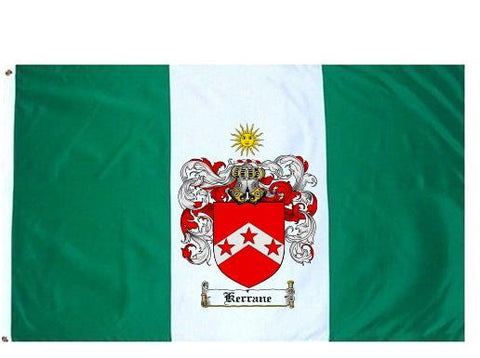 Kerrane family crest coat of arms flag