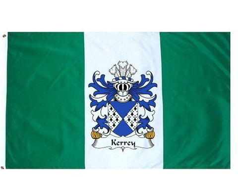 Kerrey family crest coat of arms flag