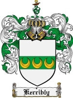 Kerribly coat of arms family crest download