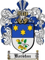 Kersten coat of arms family crest download