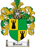 Kervel coat of arms family crest download
