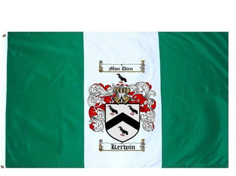 Kerwin family crest coat of arms flag