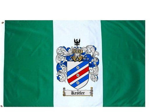 Kestler family crest coat of arms flag