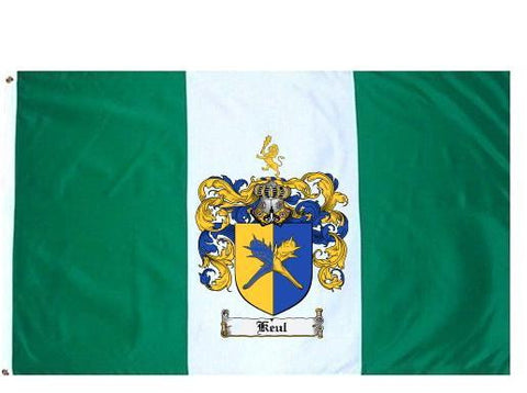 Keul family crest coat of arms flag